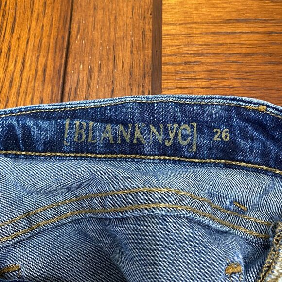 Blank NYC Womens sz 26 Low Rise Skinny Jeans Blue Medium Wash Style 36U-7001 - Picture 11 of 13